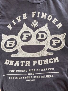 Five Finger Death Punch Black Graphic Band Tee